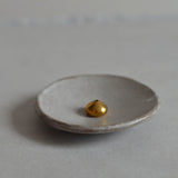 Light Gray Ceramic Incense Plate