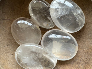 Clear Quartz Palm Stone